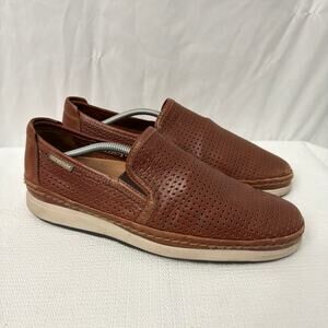 Mephisto Mens Hadrian Brown Leather Slip On Shoes 9